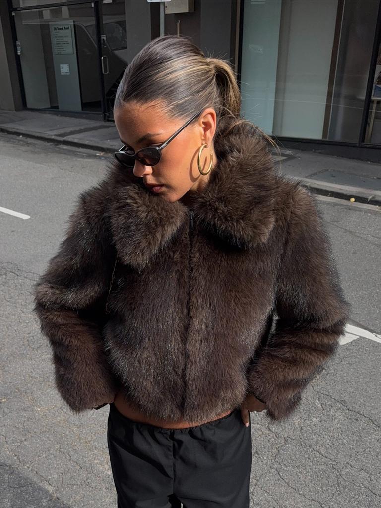 European and American winter imitation fox fur top fluffy jacket casual jacket environmentally friendly fur artificial fur coat women
