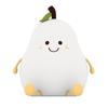 Cute Smile Pear Shape Silicone Led Night Light Usb Charging Color-changing Eye Protective Bedside