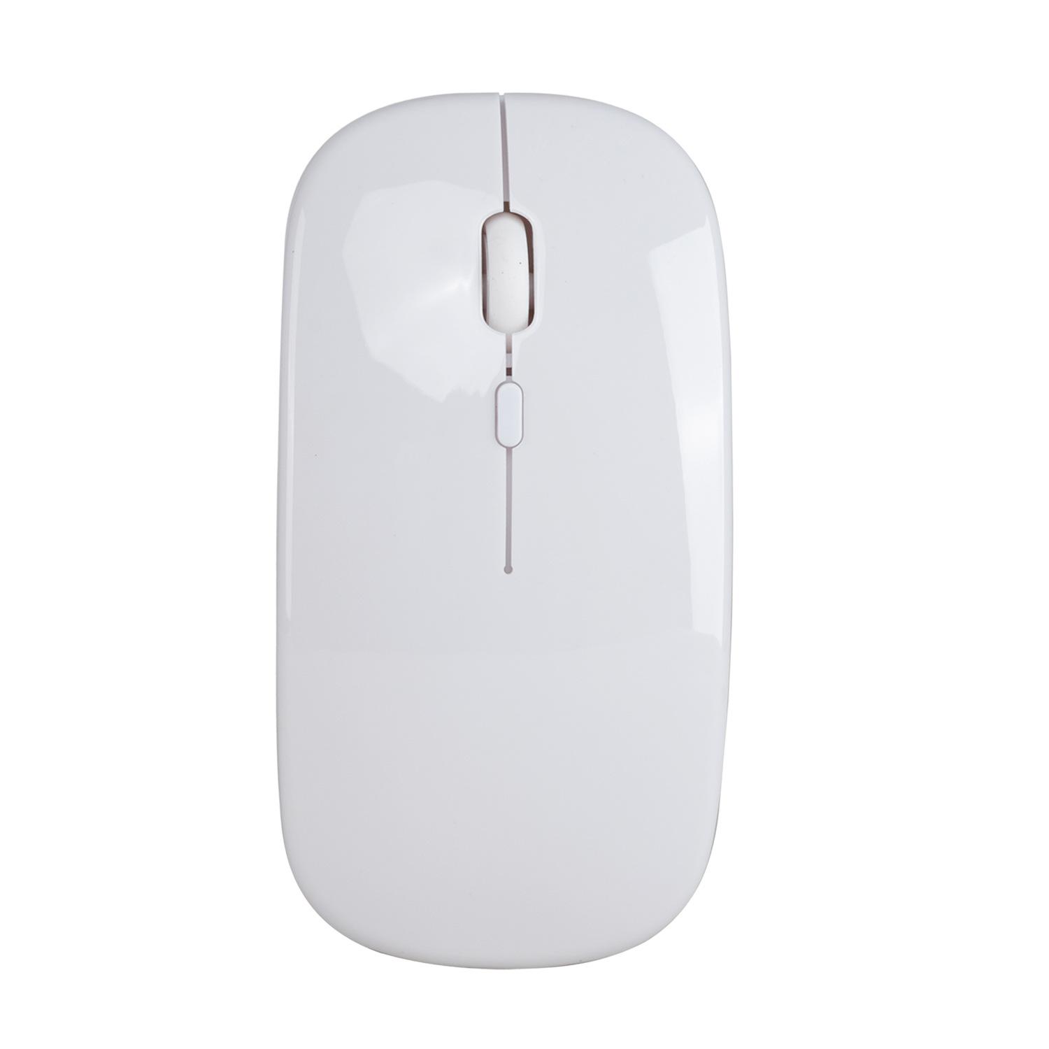 

Бездротова акумуляторна миша для портативного комп ютера ПК Slim Mini Noiseless Cordless Mouse 2.4G Миші для дому/офісу білий