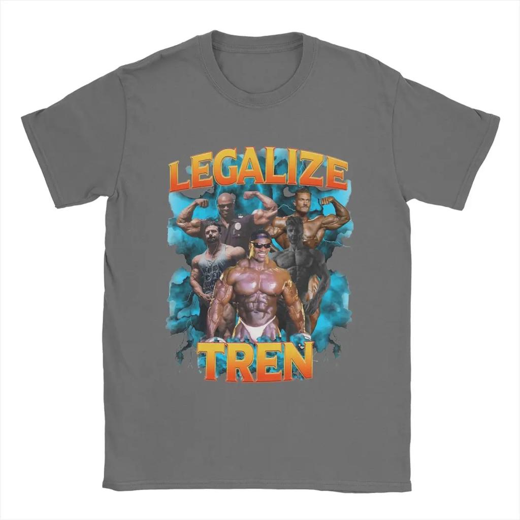 Ronnie Coleman Koszulki Męskie Koszulki Casualowe Krótki Rękaw Okrągły Dekolt T-Shirt 100% Bawełna Odzież Plus Size