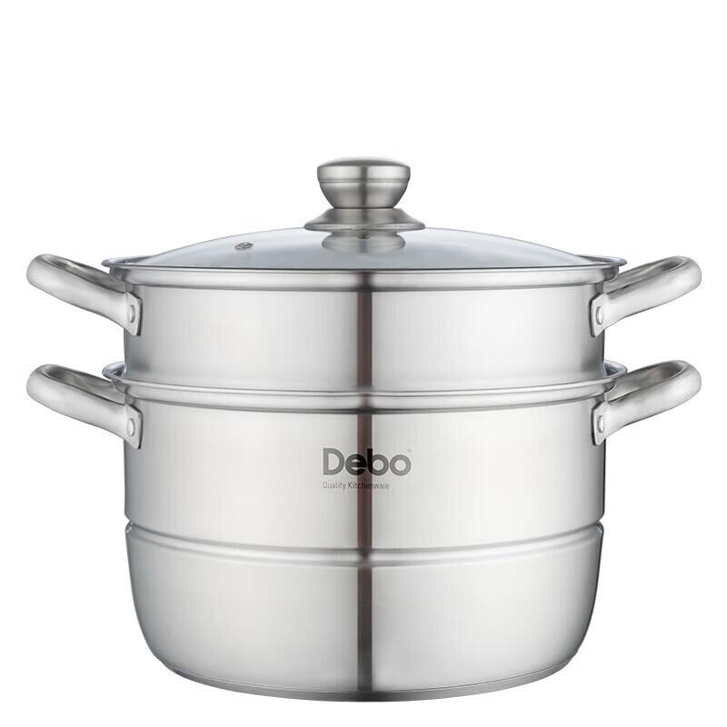 Debo DEP-775 Dampfgarer & Suppentopf aus 304 Edelstahl, doppelter Verwendungszweck