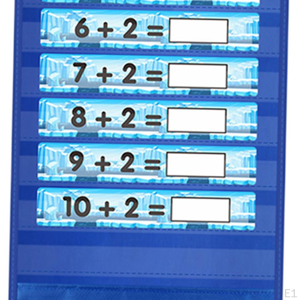 Addition Pocket Educational Posters Mathematics Charts Preschool Learning Material