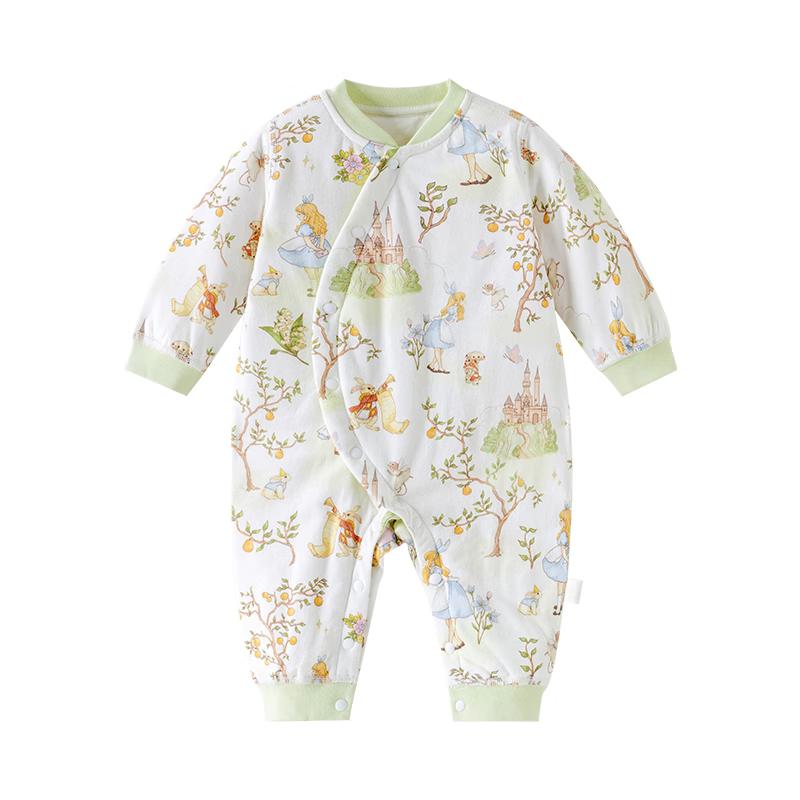 Happy Little Bear Anti-mite Quilted Winter Romper 90/52