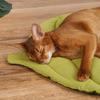 Cooling Cotton Cat Bed Mat LeafShaped Breathable Dog Sleep Blanket Double Sided Washable Pet Floor Rug Home Comfort Pad