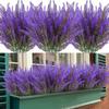 2Pcs Simulated Flowers High Simulation Bright Layered Bouquet No Withering Fading Fake Flower Home Office Decor