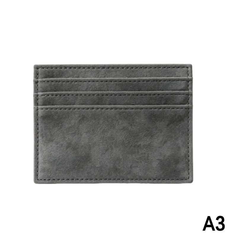 Suede Slim Card Holder With Multiple Card Slots Credit Bank Card Small Man Purses Perfect For Daily Commute Business Travel