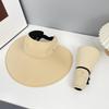 UV Women's Summer Sun Hat with Wide Brim, Full Face Coverage, UV Protection, Ice Silk Sunshade Hat, Outdoor Beach Bucket Hat