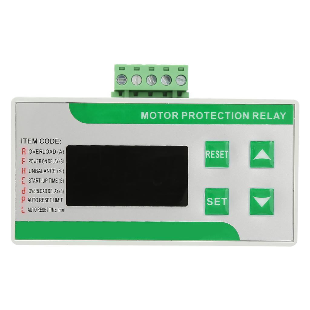 220V AC Digital Electric Motor Protector 2 99A Overload Phase Loss Protector with Display(220V)