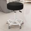 Beauty Rotating Stool with Backrest - Makeup/Barber/Dressing Table Chair with Casters