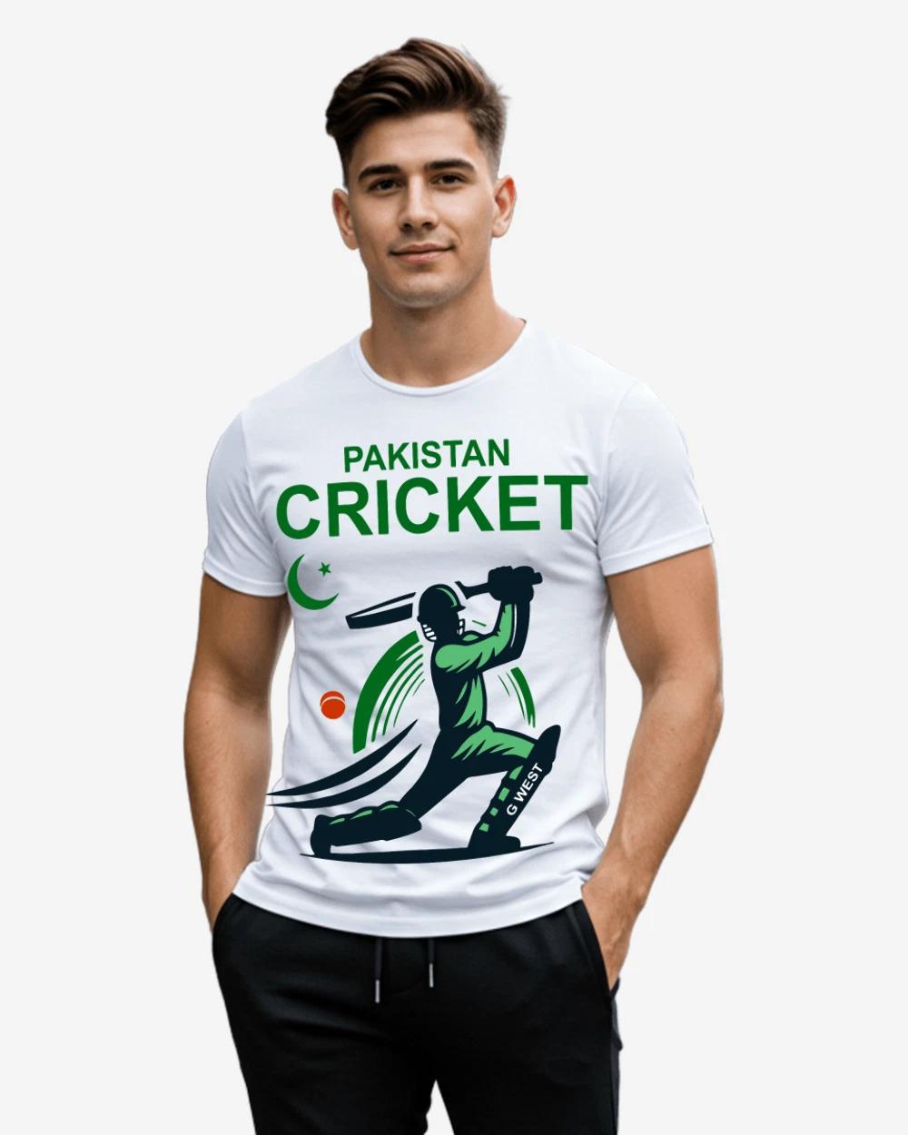 G West Pakistan Cricket Black T-Shirt M