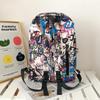 Men's Large Capacity Graffiti Backpack Women's Print Backpack Student School Bag