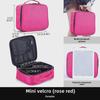 Portable Two-Tone Travel Cosmetic Bag with Tattoo Tool Storage and Large Capacity Divider