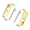 1 Pair Metal Watch Band Adapter 20 To 22mm Watch Strap Connection Adapter with Spring  