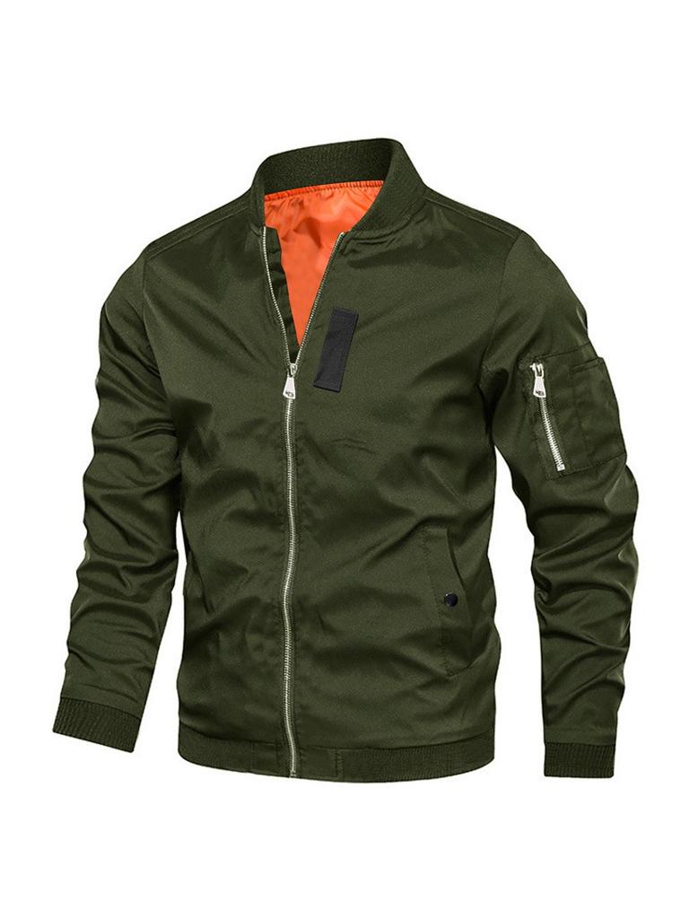 2025 Spring Men's European Bomber Jacket - Loose Fit Baseball Style