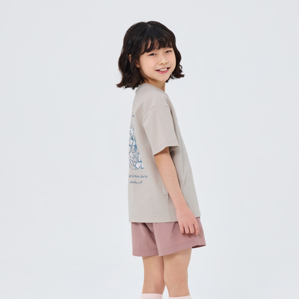 SNOWPEAK Kids Sorona Tropical Short Sleeve T-Shirt Sand Beige (S26MKFTS83)