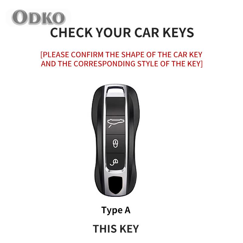 3 Tasten Leder Auto Schlüsselhülle Abdeckung für Porsche Panamera Cayenne 971 911 9YA Macan Boxster Auto Schlüssel Schale Fob Halter Schlüsselanhänger