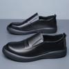 Fashion Italian Casual Leather Tooling Shoes British Flats Classic Men Outdoor Walking Oxford Shoes 2025New Trendy All-match Board Shoes