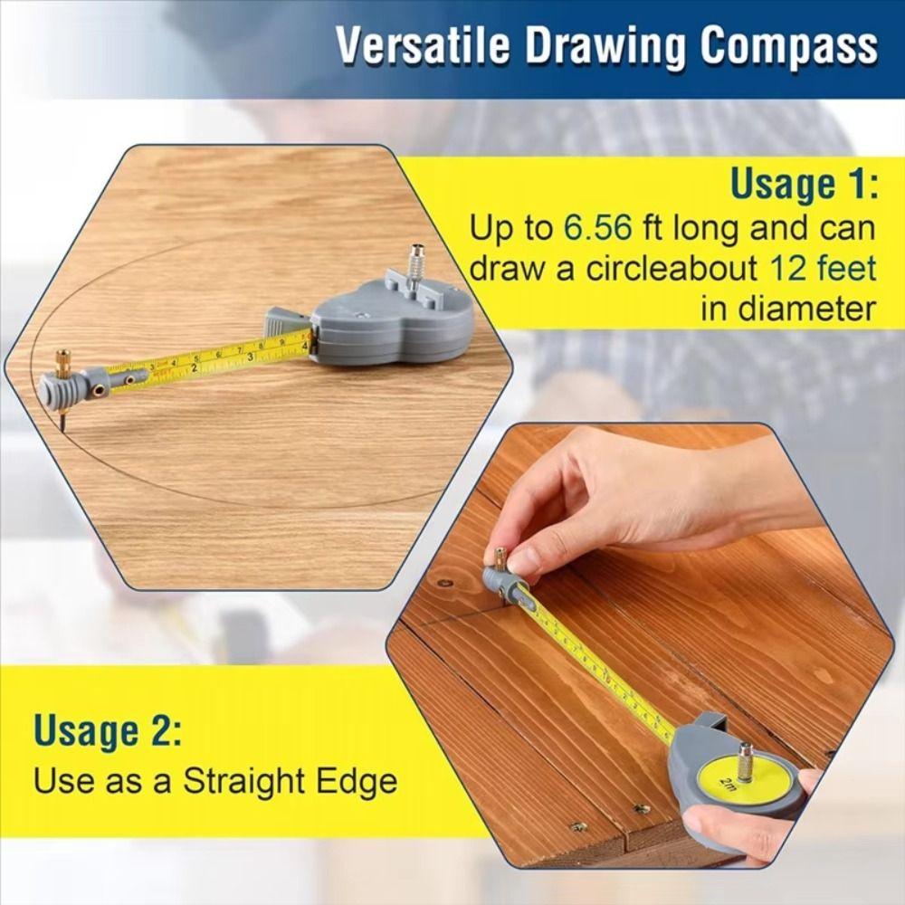 Special Tape Measure Architectural Drawing Compass Measuring Measuring Ruler Woodworkers