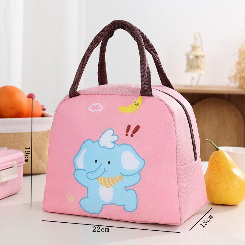 Cute Insulated Bento Bag: Cartoon Lunch Box for Kids and Office