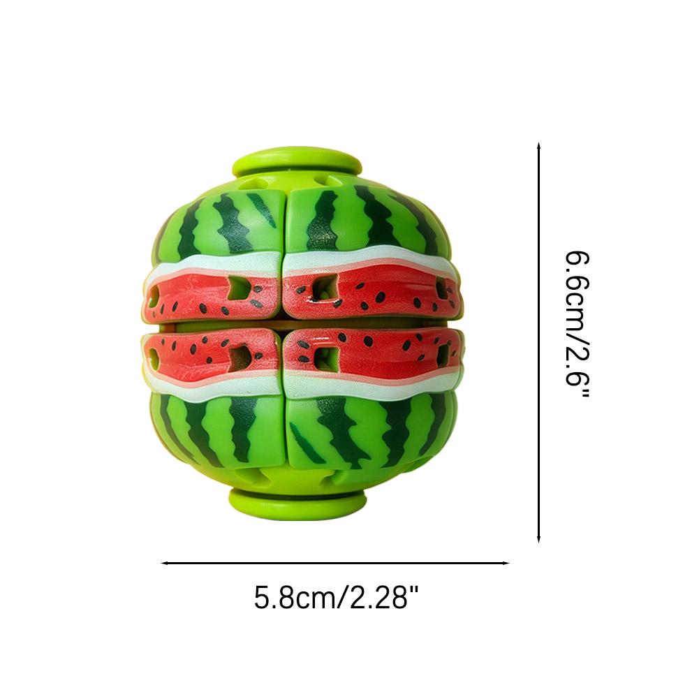 Fruit Spinning Top Magic Ball Fidget Spinner Toy Stress Relief Watermelon Lemon Gyro Puzzle Novelty Adult Gift