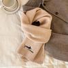 The New Model Contains Cute Puppy Embroidered Scarves for Men and Women, Soft Waxy Warm Scarves In Winter, and Long Students.