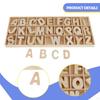 Alphabet Letters Made of Wood – Educational Toy for Spelling Unfinished Wooden