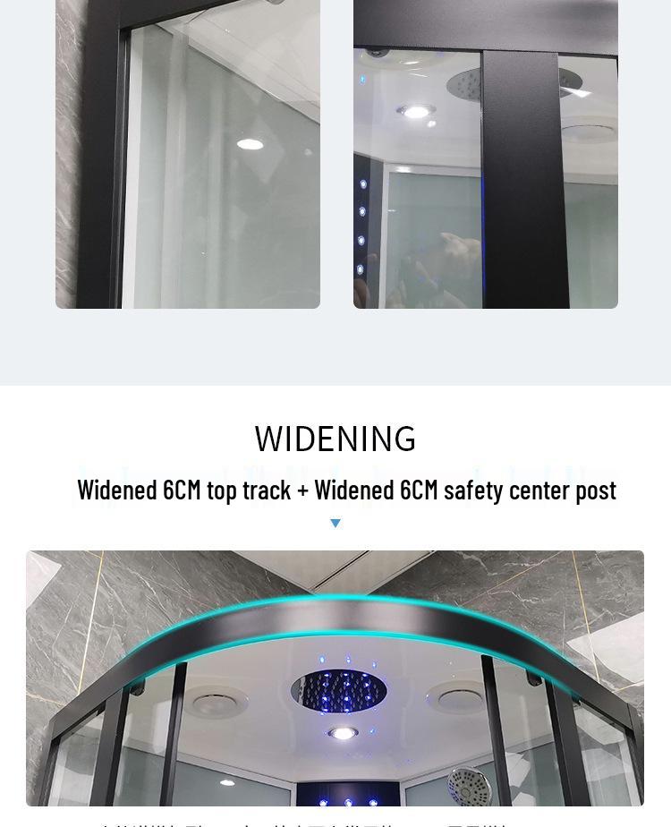 Home Shower Room: Arc-Shaped Integrated Design with Wet/Dry Separation