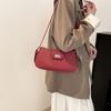 Lychee pattern lock armpit bag women's shoulder messenger bag