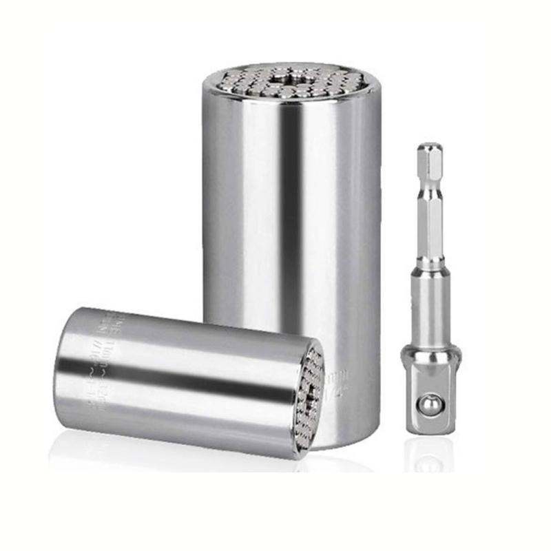 Universal Socket Tool with Drill Adapter 7-19mm/11-32mm Socket Hand Tool Suitable for Maintenance Home Improvement