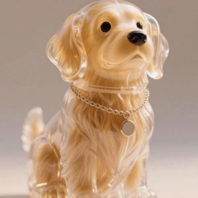 Pet Dog Hair Collection Pendant Storage Box Key Chain Transparent Dog Hair Storage Capsule Souvenirs Gift