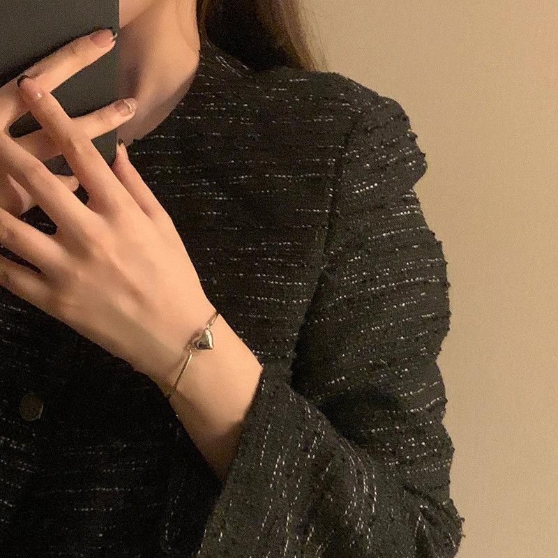 Heart Bracelets For Women Lucky Wedding Vintage Party Luxury Jewelry Accessories Jewellery