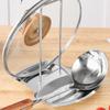 Silver/Gold Lid and Spoon Rest Shelf Detachable Pot Lid Rack Stainless Steel Pot Lid Holder  Home