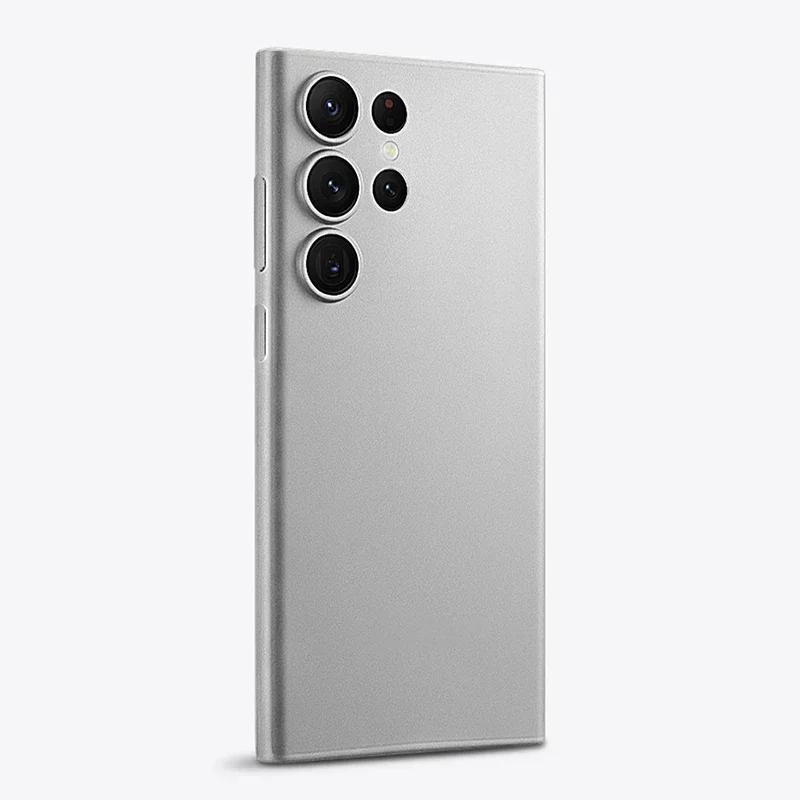 

UltraThin 0.3mm shockproof transparent Case For Samsung Galaxy S26 S25 Edge S24 Ultra Plus Solid Color Clear Frosted Matte Case Galaxy S24 Ultra