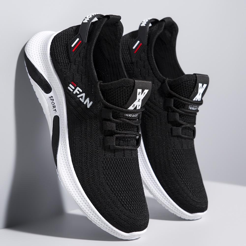 Fashion Men's shoes summer breathable thin mesh sports shoes men's 2025 new versatile white casual shoes