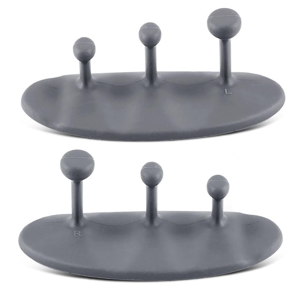 

1pair Breathable Weightlifting Palm Protector Anti-Slip Finger Trainer Strength Training сірий