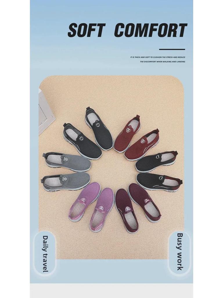 Lightweight Non-slip Old Beijing Men's Slip-on Shoes for Middle-aged & Elderly