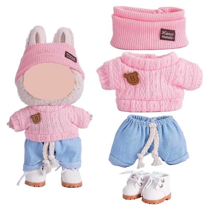Fashion Doll Clothing Set For Anime Figure Doll 17cm Standing Doll Display Children Interactive DressingUp Doll Clothes