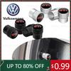 2026 Hot For VOLKSWAGEN VW 4pcs Car Wheel Tire Valve Core Cap Dust Proof Covers For GTI Lightning Logo Golf MK3 MK4 MK5 Polo Tou