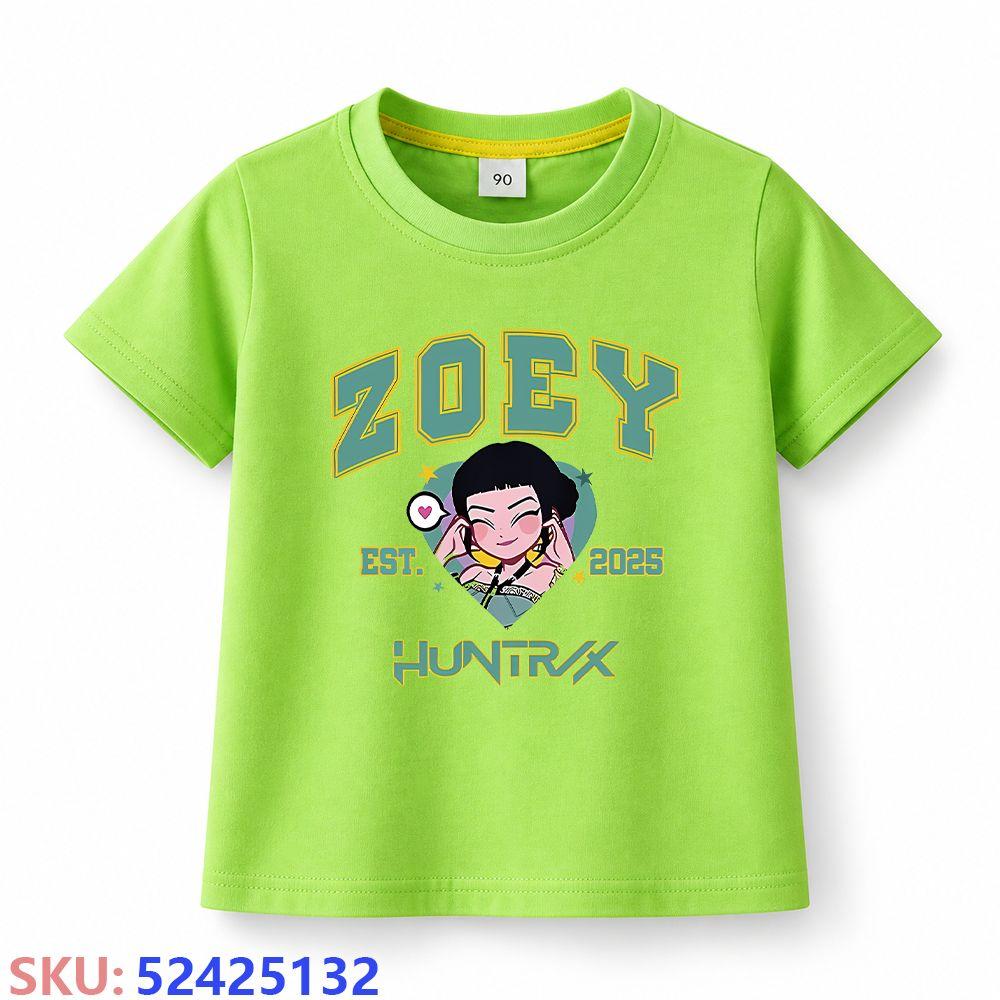 KPop Demon Hunters Children's cartoon print T-shirt