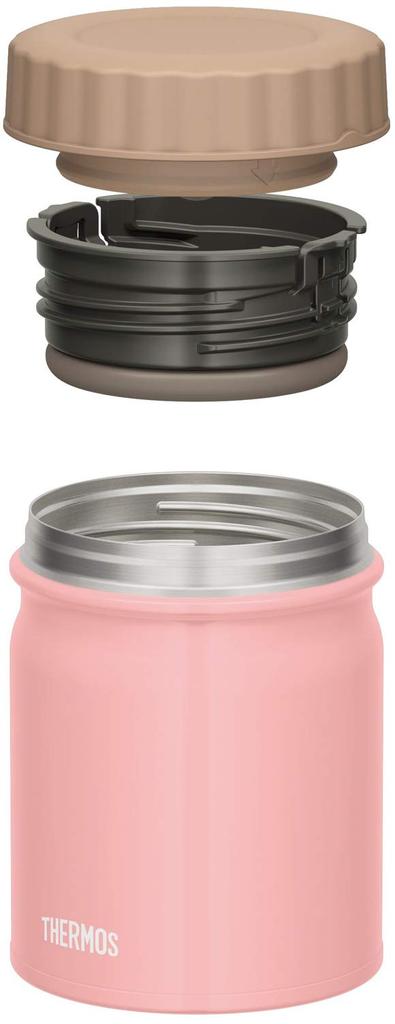 Thermos Vacuum Insulated Soup Light LP Jar, Pink, 400ml, JBT-400