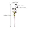 5Pcs Lifelike Plastic Artificial Dandelion Flowers Realistic Fake Dandelion for Wedding Decoration Home Party DIY Flower