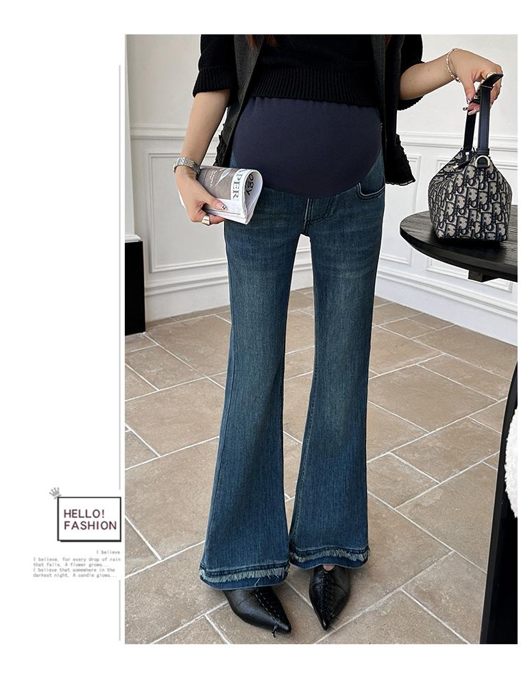 2025 Autumn Adjustable Maternity Flare Jeans with Belly Support