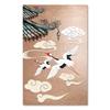 Chinese Style Plum Blossom Painting Decoration Poster Red Crowned Crane Giraffe Light Luxury Poster For Corridor Home Decor
