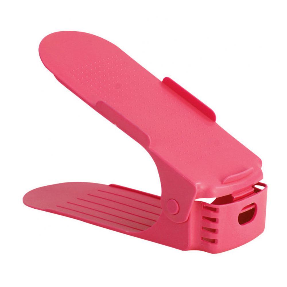 1шт двухслойная регулируемая полка для обуви органайзер для обуви экономит место подставка для хранения обуви пластиковая стойка для обуви кронштейн для шкафа 1259₽