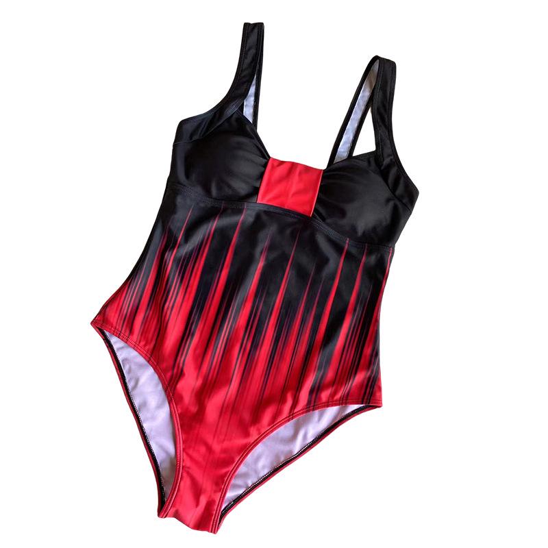 Gradient Sexy Backless One-Piece Swimsuit for Women