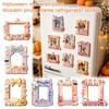 Halloween Wooden Fridge Magnets - Color Photo Magnets for Refrigerator and Kitchen Decor