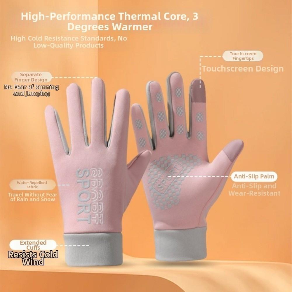 Non Slip Autumn Winter Gloves Windproof Thermal Gloves Anti Slip Cycling Gloves Driving
