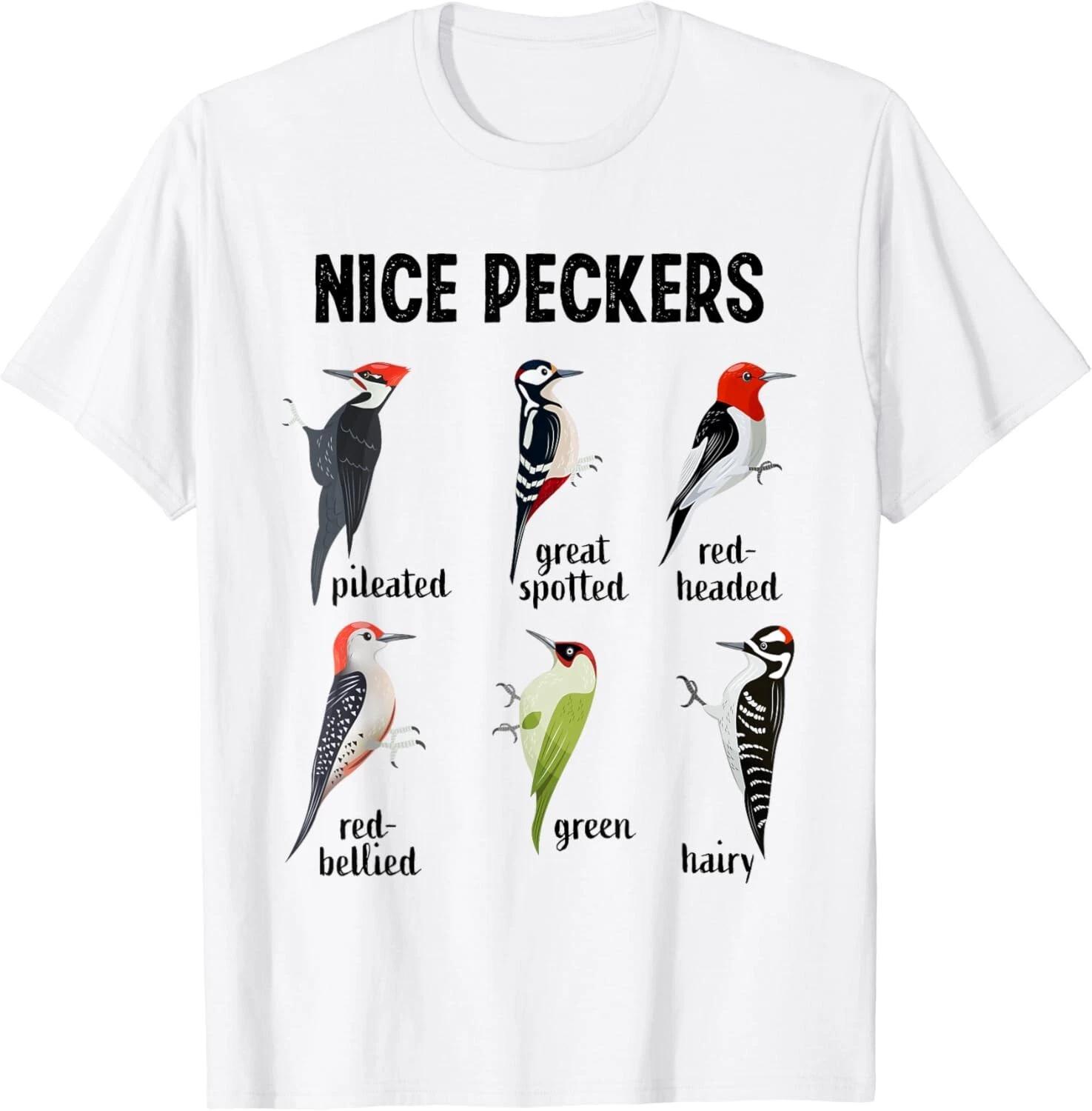 Funny Woodpecker Nice Peckers bird watching Gift Unisex T-Shirt 2XL
