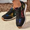 Women's Large Size Spring New Retro Old Flower Round Toe Comfortable Flat Shoes