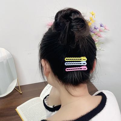 Thin Wave Side Duckbill Hairpins Colorful Bb Hairpin Hair Side Clips For Girls Women Kids Hair Accessories Decoration Gift